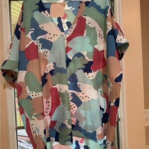 JODIFL Multicolor Abstract Print Top